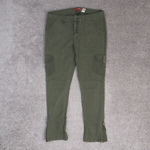 VTG Y2K Unionbay Cargo 34x30 Skinny Tapered Leg Green Pants